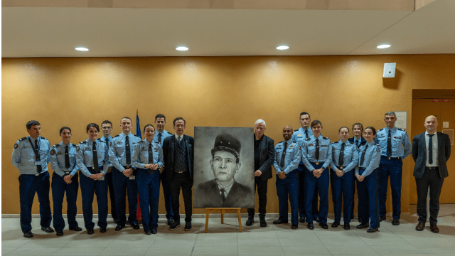 Hommage au Général de division Morel, parrain de la 127e promotion de l'AMGN